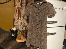 NEW LOOK SIZE 6 SHORT SLEEVE SMALL FLORAL PRINT DRESS NEW TAGS t dress