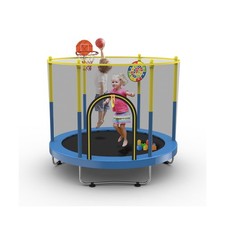 72" Trampoline for Kids with Net,6 FT Indoor  Outdoor Small Toddler Trampoli...