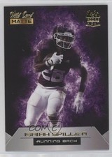 2022 Wild Card MATTE Rookie Heat Black - Purple Flames Isaiah Spiller RC 00gy. rookie card picture