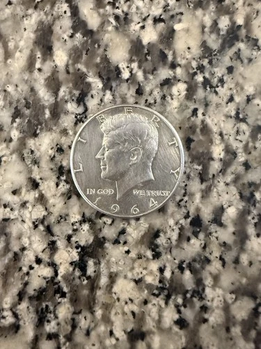1964 Kennedy Half Dollar Silver Coin 50C Uncertified Ungraded 0.9 Fineness
