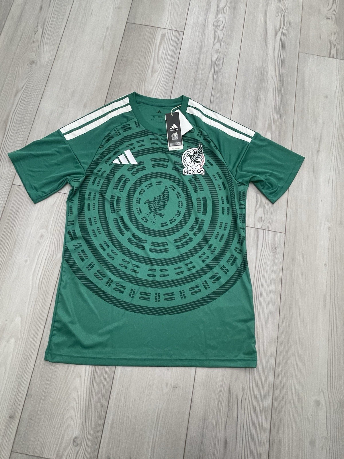 Adidas Mexico Fan Jersey Men's Medium Green Aztec NWT KA4005 $50 World Cup