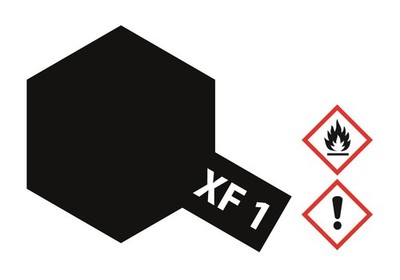 XF-1 Schwarz matt 23ml Tamiya Acrylic Paint 81301