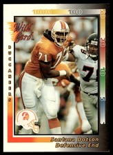 1992 Wild Card Santana Dotson Rookie Tampa Bay Buccaneers #450. rookie card picture