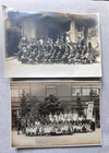 2 x Original WW2 Japanese Photos - School / Military Youth Groups 15 x 11 cm
