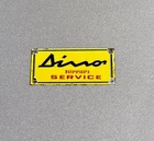 VINTAGE DINO FERRARI SERVICE PORCELAIN SIGN CAR GAS TRUCK MOTORCYCLE OIL