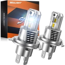 LED Fog Light Bulb H4/9003 Super Bright 46,000LM Plug&Play White Pack of 2