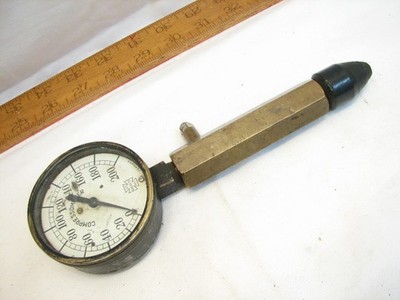 US Gauge Co Compressometer Steampunk Industrial Tool Providence Brass