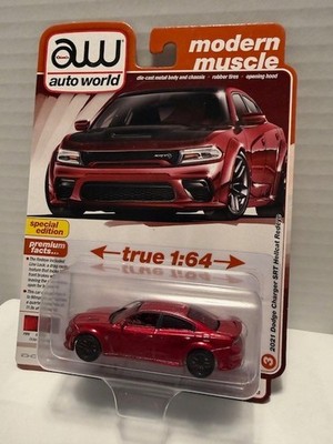 AUTO WORLD ULTRA RED CHASE - 2021 DODGE CHARGER SRT HELLCAT REDEYE - MOD MUSCLE