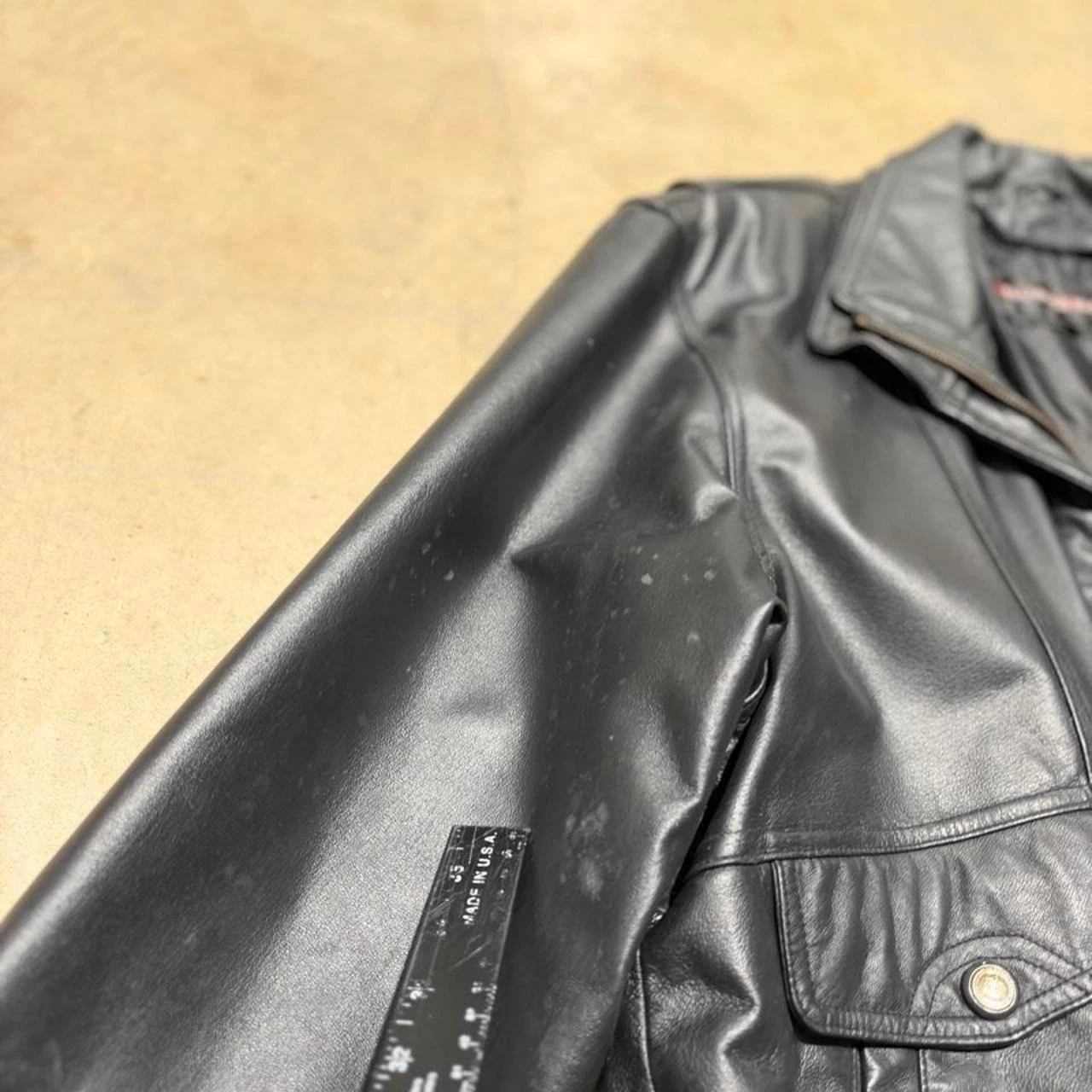 Vintage Charles Klein 90s Leather Bomber Jacket Size L image 4