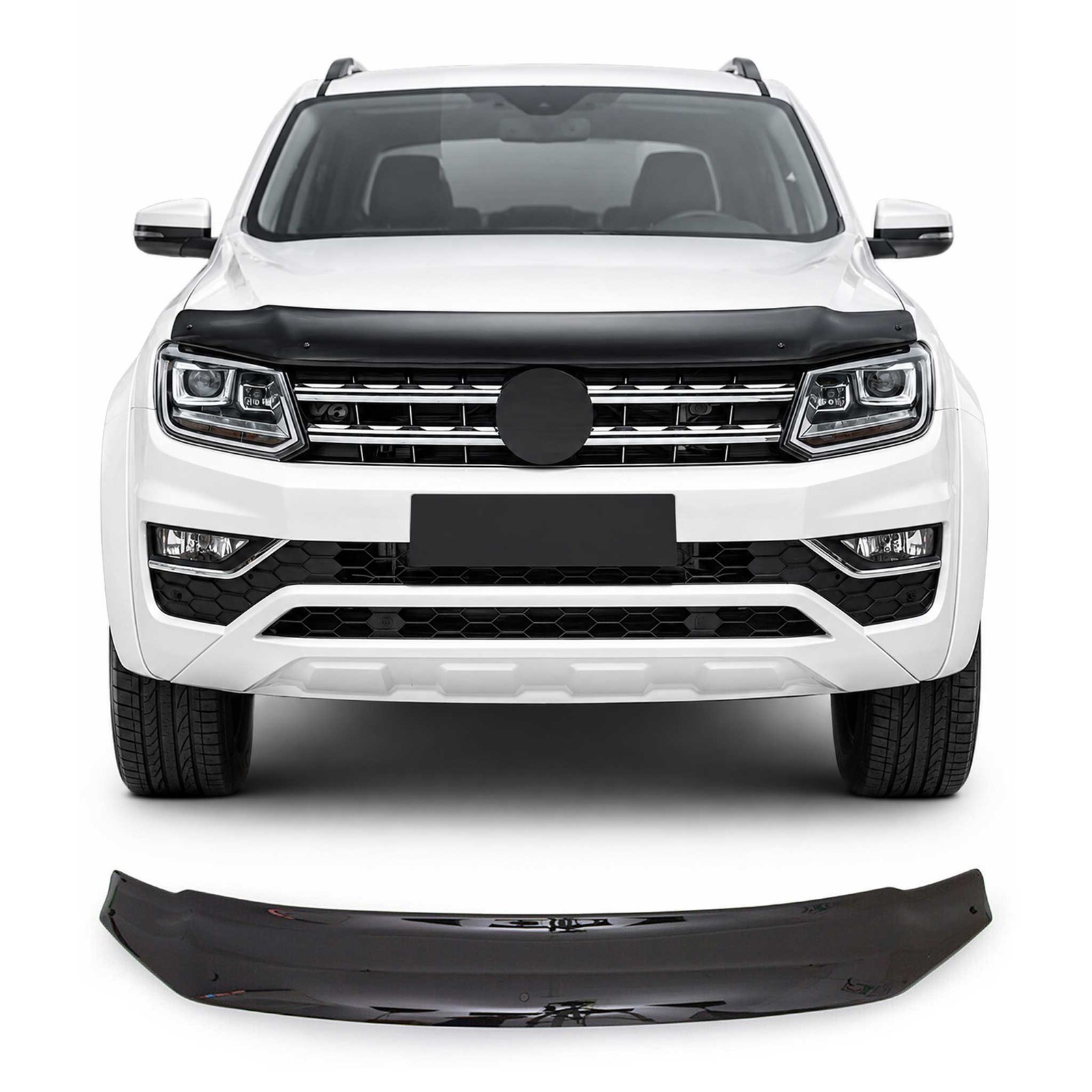 Déflecteur de capot ABS noir pour VW Amarok, idéal pour le tout-terrain