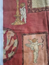 "Cherubim" Fabric by Exclusive Design. Vintage. Cherub 208cm long by 142 cm wide