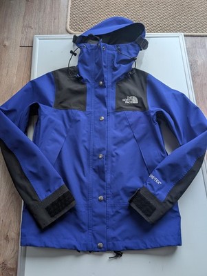 Womens North Face 1990 GTX Mountain Jacket Size XS Blue Black Shell 