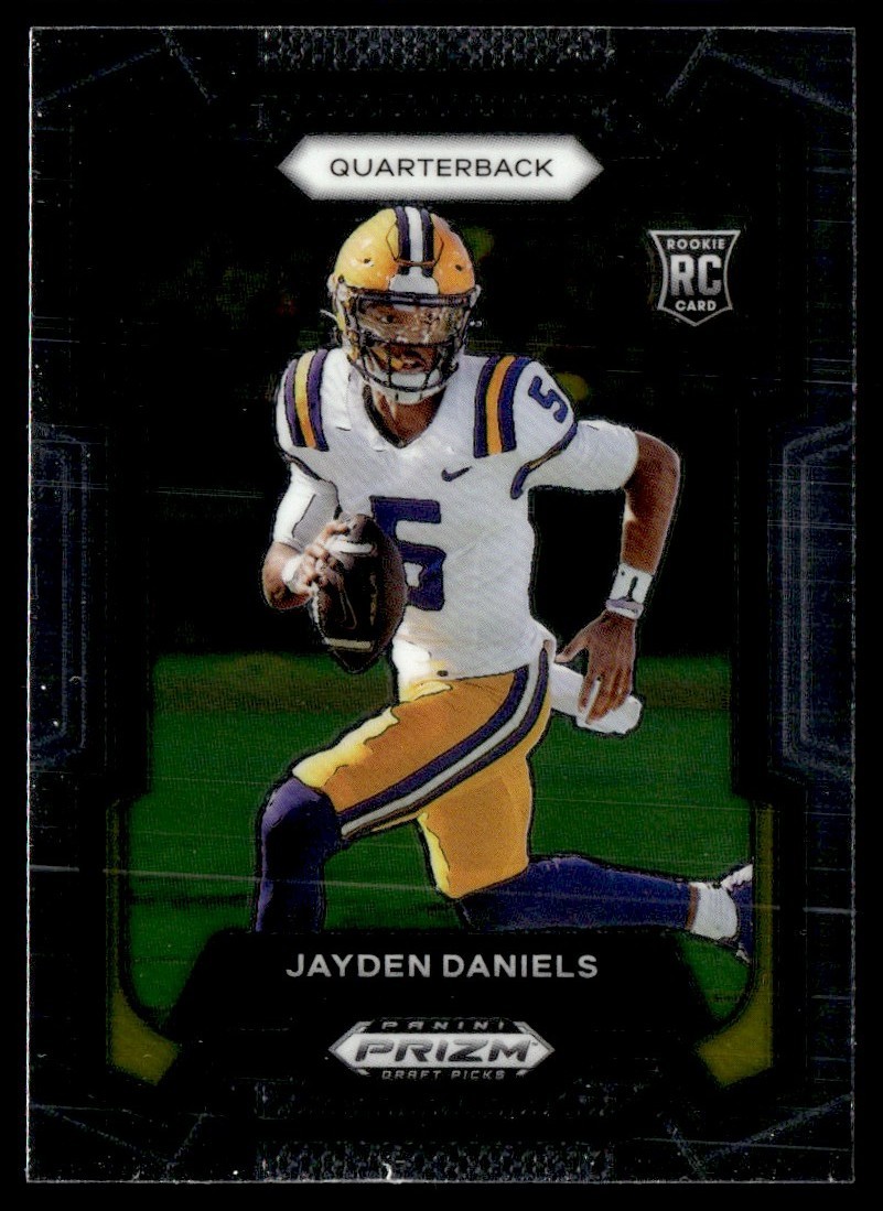 2024 Panini Prizm Draft Picks Rookie Jayden Daniels LSU #108 B