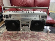 DIATONE JR-711 STEREO RADIO CASSETTE BOOMBOX BESTÄTIGTER BETRIEB GEBRAUCHT...