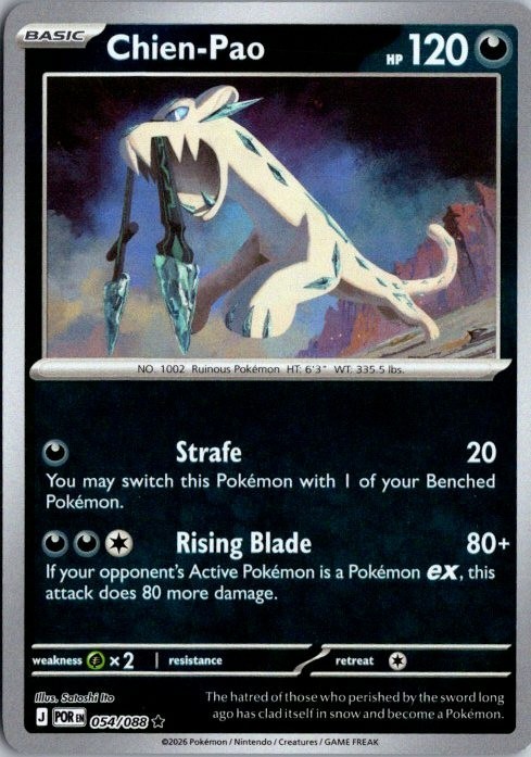 054/088 Chien-Pao Holo Pokemon TCG Perfect Order English NM