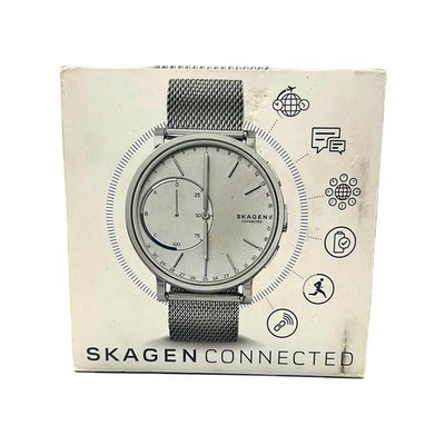 Skagen Hagen Connected SKT1100 Hybrid Smartwatch Silver Steel Mesh 40mm New