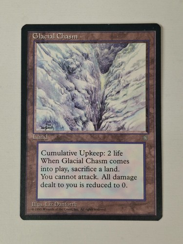 Glacial Chasm Ice Age MTG Magic The Gathering LP/NM Free Ship BB