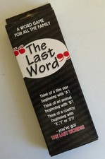 "THE LAST WORD" A WORD GAME FOR ALL THE FAMILY - IMPERIAL GAMES LTD 1994