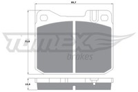 Tomex Brakes TX 10-22 Bremsbelagsatz, Scheibenbremse FüR MERCEDES-BENZ
