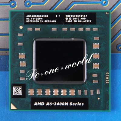 100% OK AM3400DDX43GX AMD A6-Series A6-3400M 1.4 GHz Quad-Core CPU Processor FS1