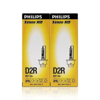 Philips D2R HID Xenon Headlight Bulbs 85126C1 OEM 4300K for Acura TL Pack of 2