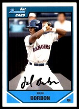 Julio Borbon 2007 Bowman Draft Picks & Prospects #BDPP26 Rangers MLB READ