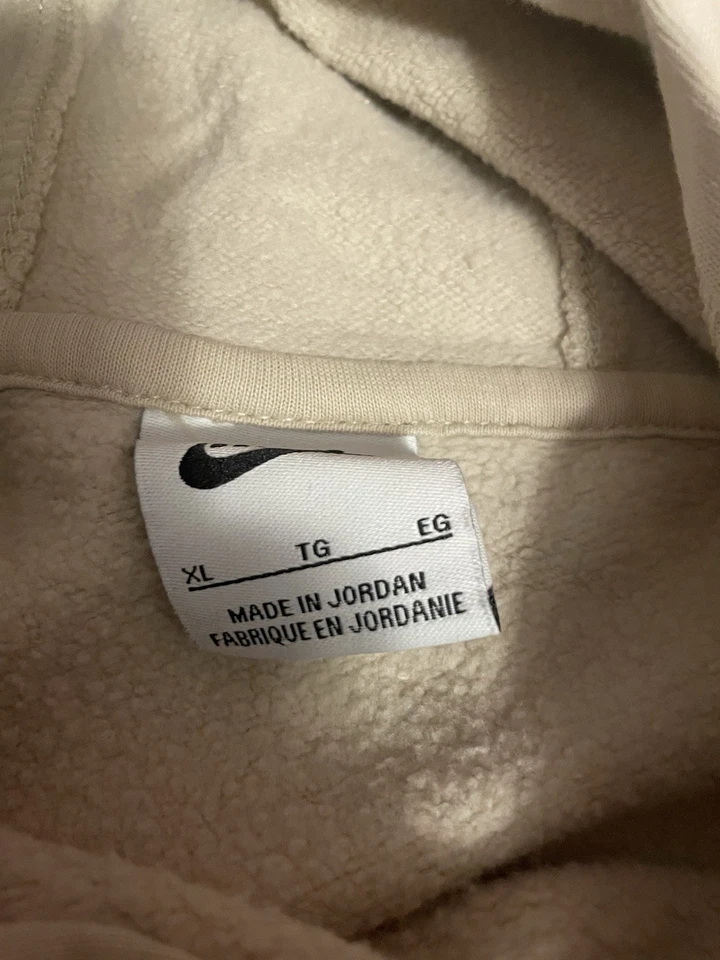 Sudadera con capucha Nike beige XL para niños nueva sin etiquetas nunca usada Foto 4 de 4