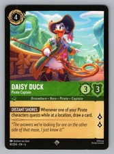 DAISY DUCK - PIRATE CAPTAIN 81/204 SR LORCANA NM 6 GOOL