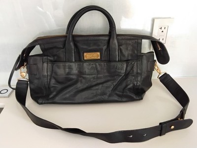 Authentic Marc by Marc Jacobs Black Leather Handbag Large Bag