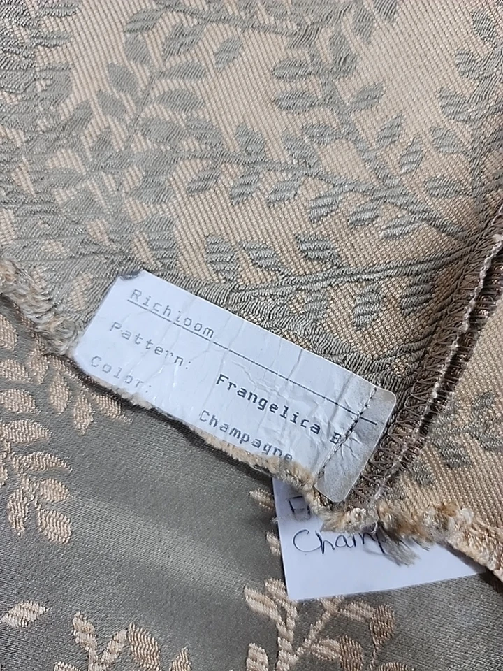 Richloom Damask Frangelica B Upholstery Craft Fabric Champagne 31.5"w x34" Read - Image 4 of 4