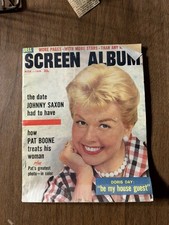 Vintage 1957 ScreenAlbum Magazine Nov-Jan Doris Day Pat Boone Johnny Saxon Dell 