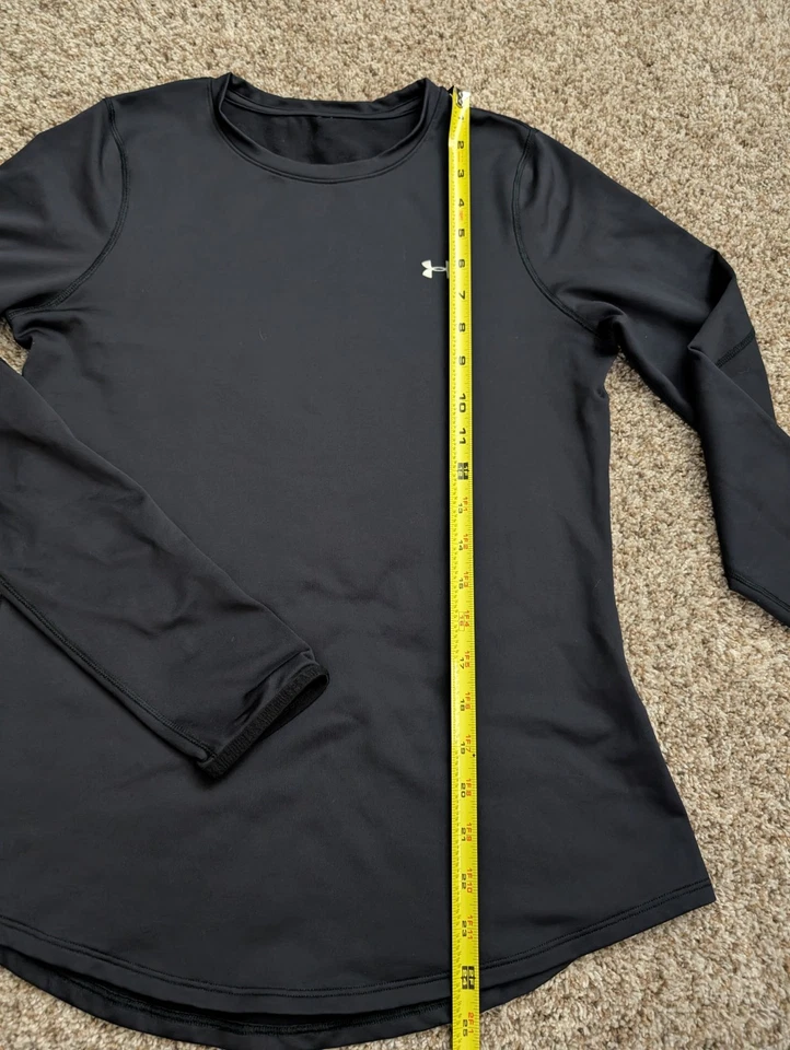 Under Armour ColdGear Fitted Crew Top Black 1298214 Women’s Size S - Image 3 of 4