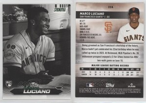 2024 Topps Stadium Club Black & White Marco Luciano #224 Rookie RC