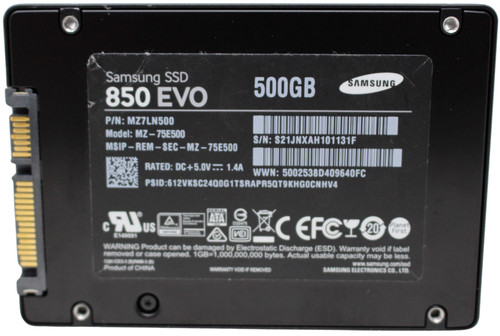 Samsung 850 EVO MZ-75E500 500GB SATA 2,5" 90-99% Health SSD Sold State Drive