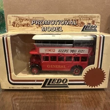 Lledo AEC Days Gone Hall’s Wine Promotional Model Die Cast Double Decker Bus NIB