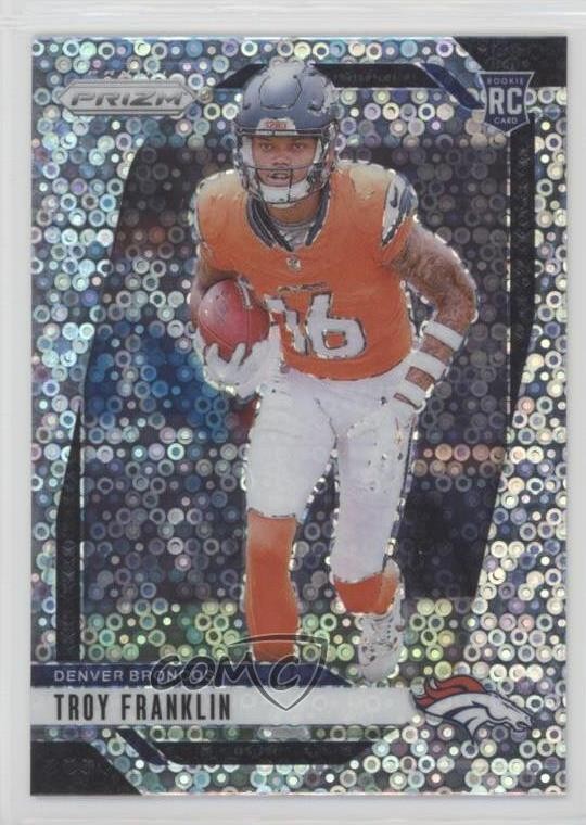 2024 Panini Prizm Rookies No Huddle Prizm Troy Franklin #393 Rookie RC
