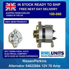 Alternator FOR  PERKINS 2871A166 ISKRA 11.201.717 LUCAS A127