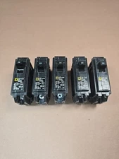 Lot Of 5 Square D Homeline DP-4075 120/240v 20A 1-Pole Circuit Breaker No Box