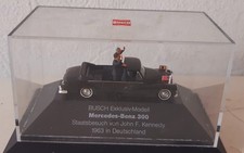 Spur H0 1:87 BUSCH Exclusiv-Modell Mercedes-Benz 300 Staatsbesuch John F. K.
