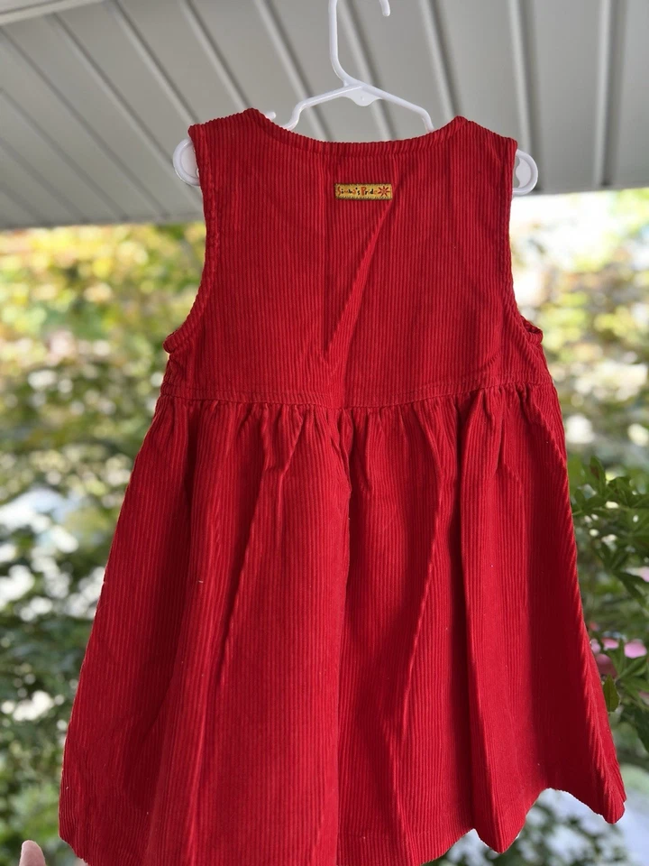 Vestido De Colección Disney Store Simba’s Pride Rey León Rojo Pana Niñas Talla 4/5 Foto 4 de 4