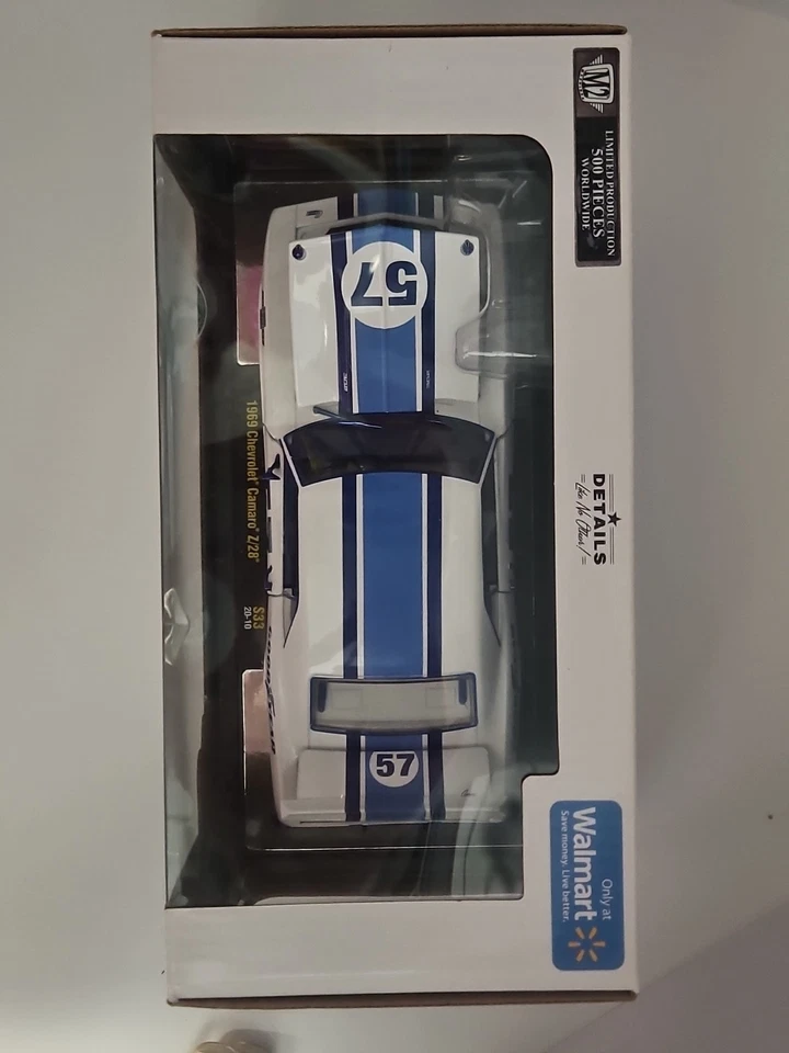M2 Machines 1969 Camaro Z28 Good Chase 500 Pcs Worldwide Walmart Exclusive 1/24t - Image 2 of 4