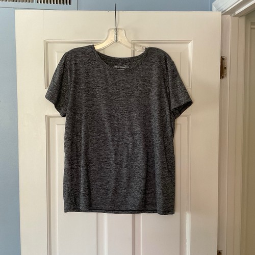 Outdoor Voices Performance Tee T-shirt Gray Women's XL Active Workout Run Gym