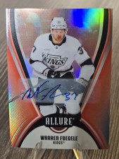 2025-26 Upper Deck Allure: Warren Foegele #59 Red Rainbow Auto