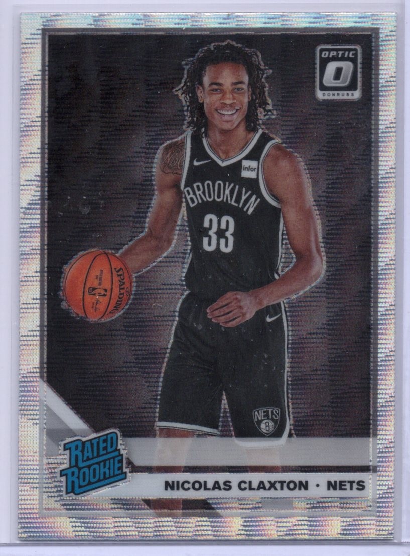 2019-20 Donruss Optic #171 Nicolas Claxton Rookie  (Silver Wave) KK