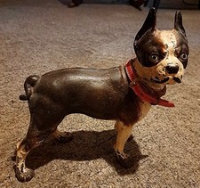 Vintage Hubley Boston Terrier Doorstop/ Very Nice / Quick Sale