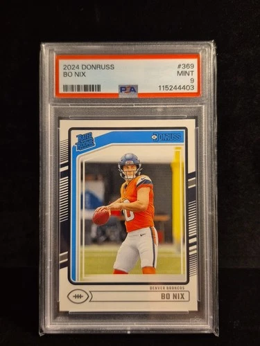 2024 Donruss #369 Bo Nix RC PSA 9