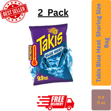 Takis Blue Heat Chips 9.9 oz Pack of 2 Free Shipping