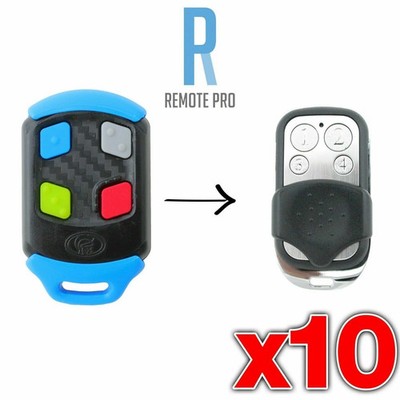 10 x Centsys/Centurion NOVA Blue Garage/Gate Remote Control Replacement