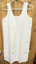 Velrose 100 Cotton Slip Dress White Undergarment Size 36 USA Made NWT Vintage