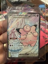 Pokémon TCG Lillie's Clefairy EX 195 Scarlet & Violet Promo Card SEALED NEW